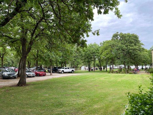 Grounds toward lake