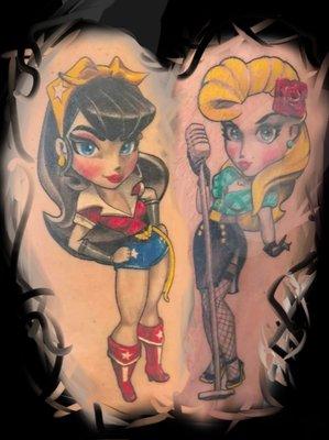 A couple of fun pinups. both done in 1 session around 3 hours