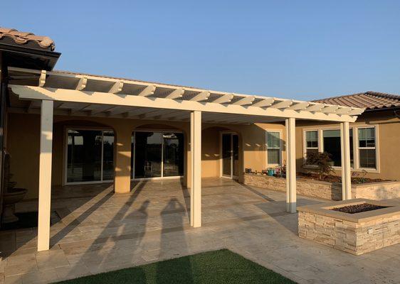 Alumawood Patio Cover, Travertine