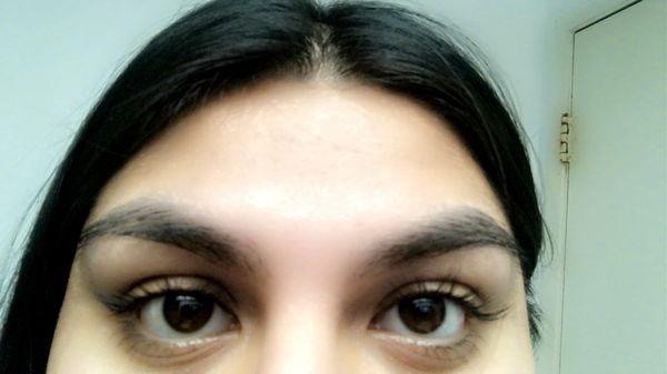 Eyelash lift and tint