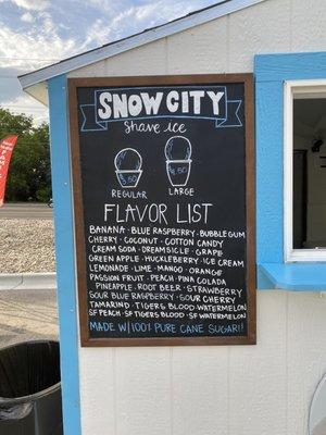 Flavor list