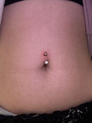 Belly piercing