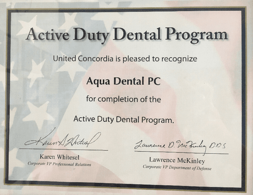 Active Duty Dental Program