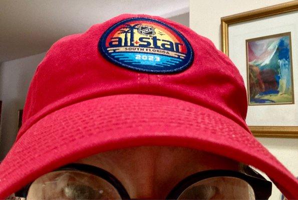 I love my NHL All Star 2023 Red Cap. 02/09/23