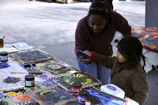 Doing some artwork and outreach at the Hyde Park Octoberfest