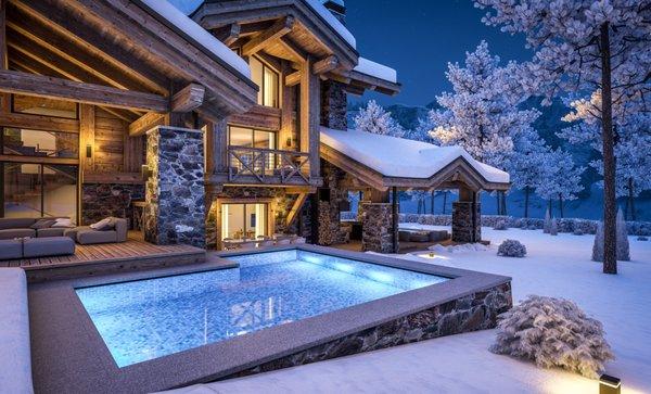 Snow-Covered Mountain Home