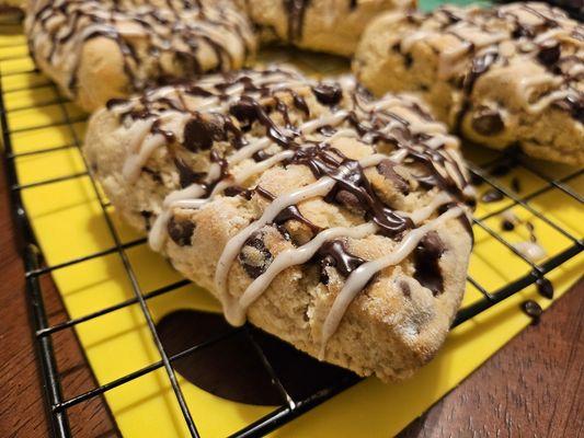 Chocolate Chip Scones $15 (6 large or 8 smaller)