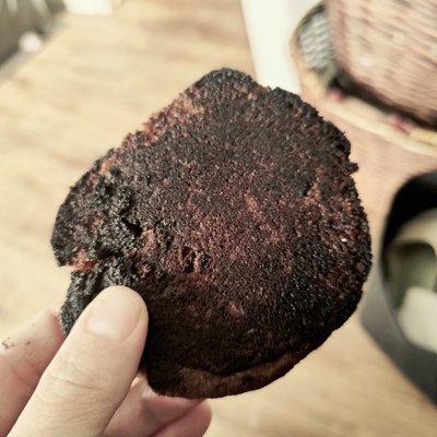 Burnt cookie