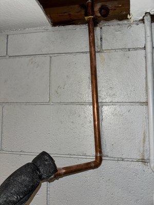 Water heater pipe