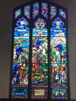 This window in the Chapel is from the Spanish American War.