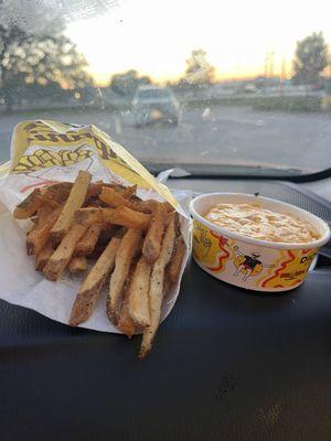 Fries and Mac & Cheese