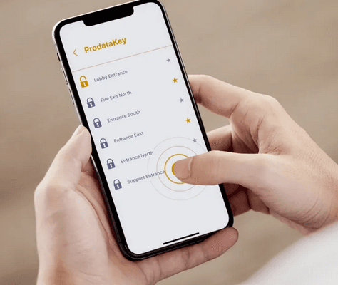 Access control applications with key or smartphone integration.