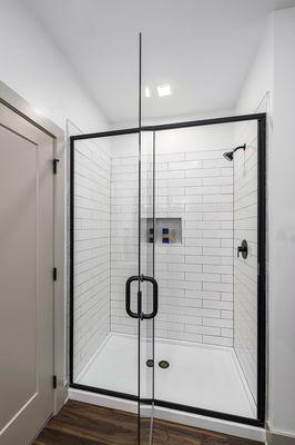 Designer Showers with Glass Doors *