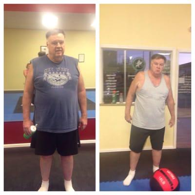 My dad who isn't tech savvy did the Bootcamp with me as well. Look at this results! He looks incredible!