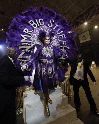 Stephen Rue as the first Caucasian Mr. Big Stuff in Zulu history for the 100th Anniversary of Zulu