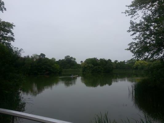 Lagoon in Washington park next to the center