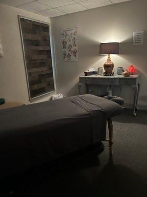 Inside massage studio