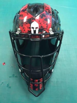 Baseball helmet stripes