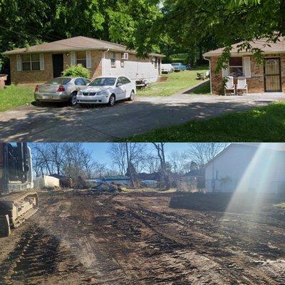 Two house demolition