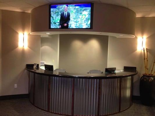 Front desk area