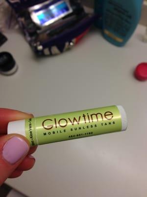 Got a free lip balm with my spray tan :)