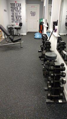 Personal Training area --side view.