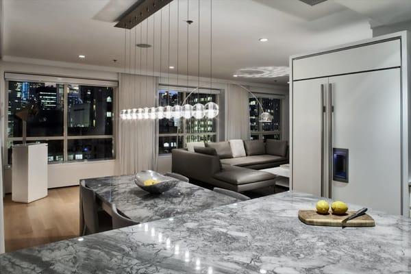 Chicago High Rise Contemporary Dining Space