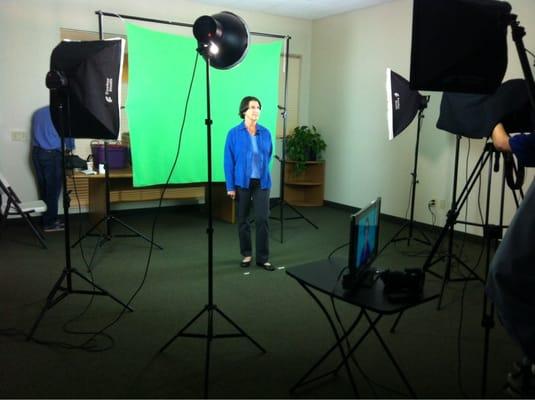 Filming a 12 part video email marketing series with one of our actors. Learn more at www.thevideospot.net #video