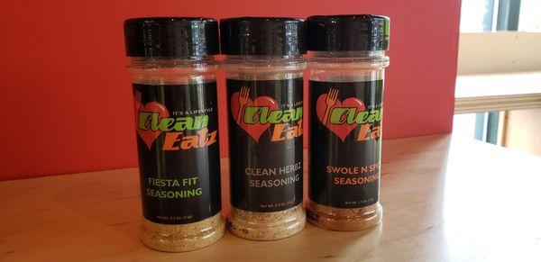 Seasonings available to use in the store