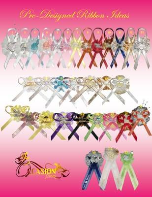 Pre-Designed Personalized Ribbons