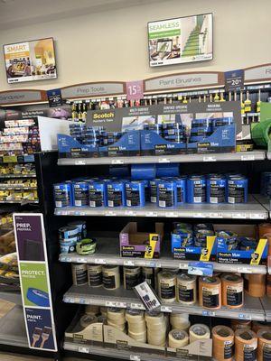 Inside Sherwin Williams Paint Store, Beresford Square Shopping Center, Milpitas, CA.