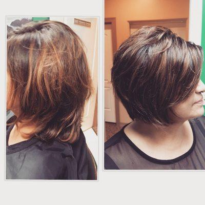 #Charmaine3Co #Summermakeover #Bobcut #Razorcut #Brunettes