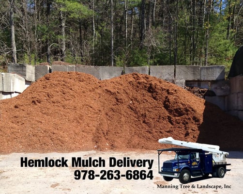 Hemlock & Mulch Delivery to Boxborough, Harvard, Stow, Maynard, Acton, Littleton by Manning Tree & Landscape, Inc.