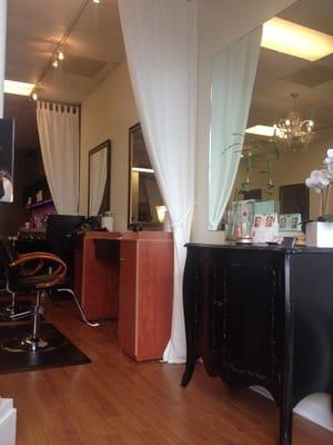 One corner of the salon, just a snippet of the very comfortable and relaxing environment.