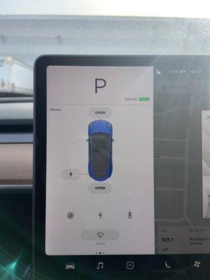 EV Charging Screen