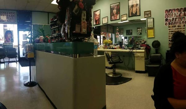 indoor view of salon...where the magic happens