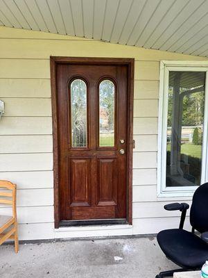 Door restoration after