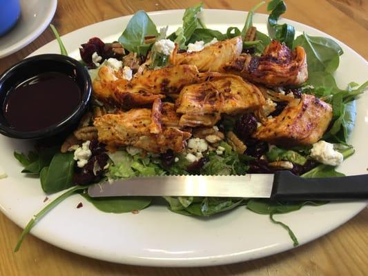 Raspberry pecan chicken salad