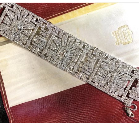 One-Of-A-Kind Cartier Art Deco Egyptian Revival bracelet.