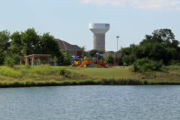 Fishing pond at Morgan Crossing Park