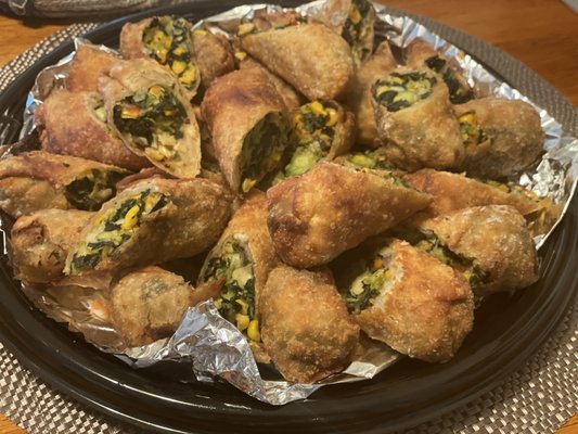 Freshly homemade Veggie Eggrolls