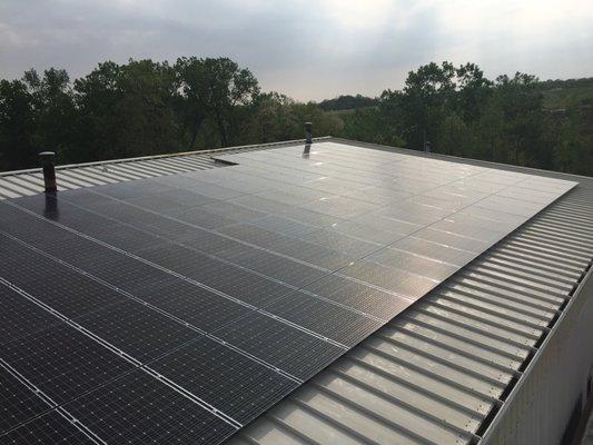 Solar Array and Recycling Center in Sidney Ohio, OGW Energy Resources, Mitsubishi Solar Modules