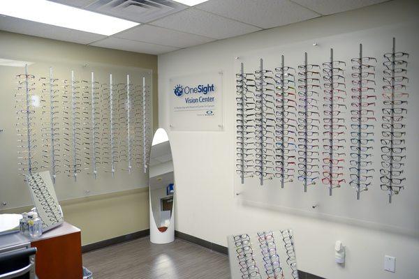 The Advanced Center for Eyecare Optical Department features a large selection of frames.