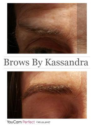 Microblading Brows by Kassandra  Not only does Microblading fill in where hair is missing but it can help lift the eye as well.