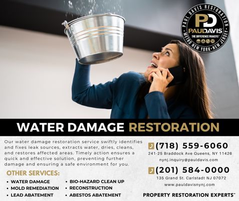 Facing water damage from leaks?  Our top-notch restoration service guarantees quick fixes and total peace of mind!  Act fast.