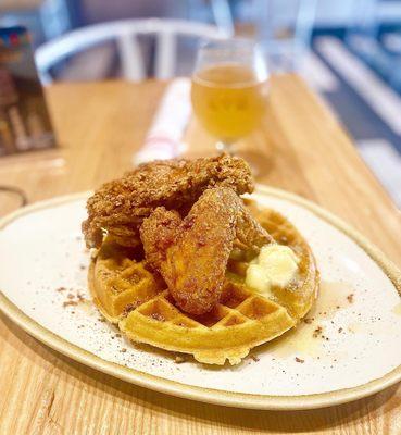 Chicken and waffles