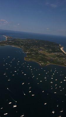 Block island from the air! So beautiful!