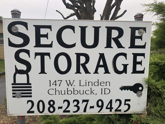 Call anytime for storage information.