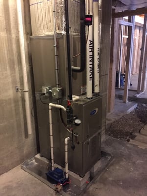 Residential furnace installation