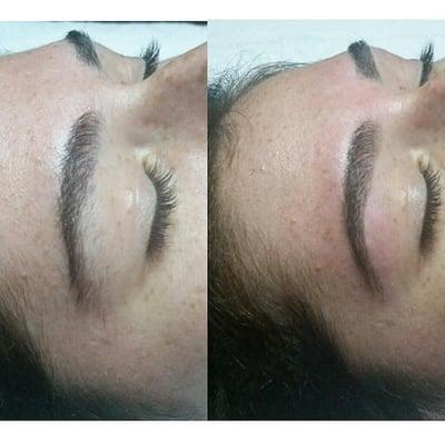 Brow shaping by one of our brow artists, Taylor at The Beauty Lab